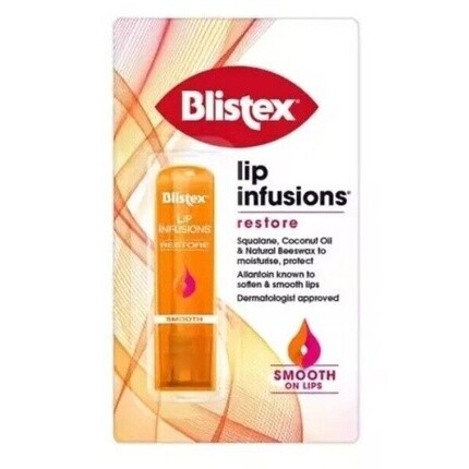 Lip Infusions Restore Lip Stick 3,7G со скваланом и аллантоином для увлажнения и смягчения, Blistex
Lip Infusions Restore Lip Stick 3,7G со скваланом и аллантоином для увлажнения и смягчения, Blistex