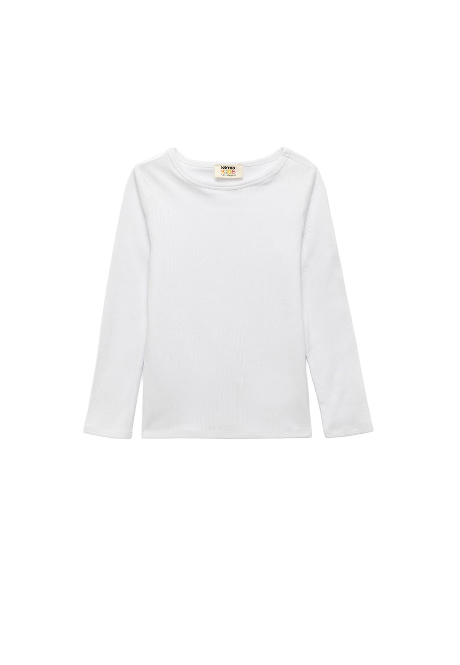 Топ Koton Long sleeved top, White
Топ Koton Long sleeved top, White