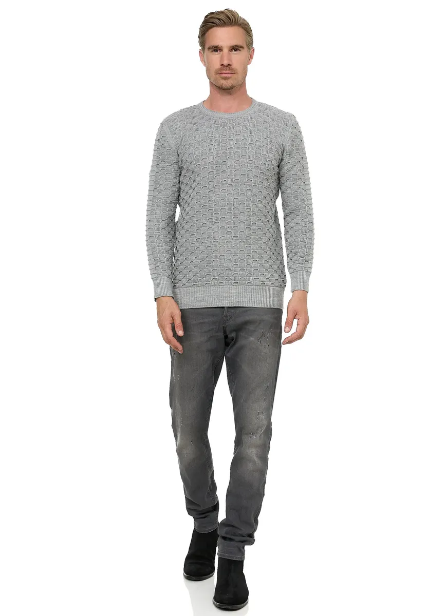 Вязаный свитер Rusty Neal, с современным узором спицами, серый
Вязаный свитер Rusty Neal, с современным узором спицами, серый