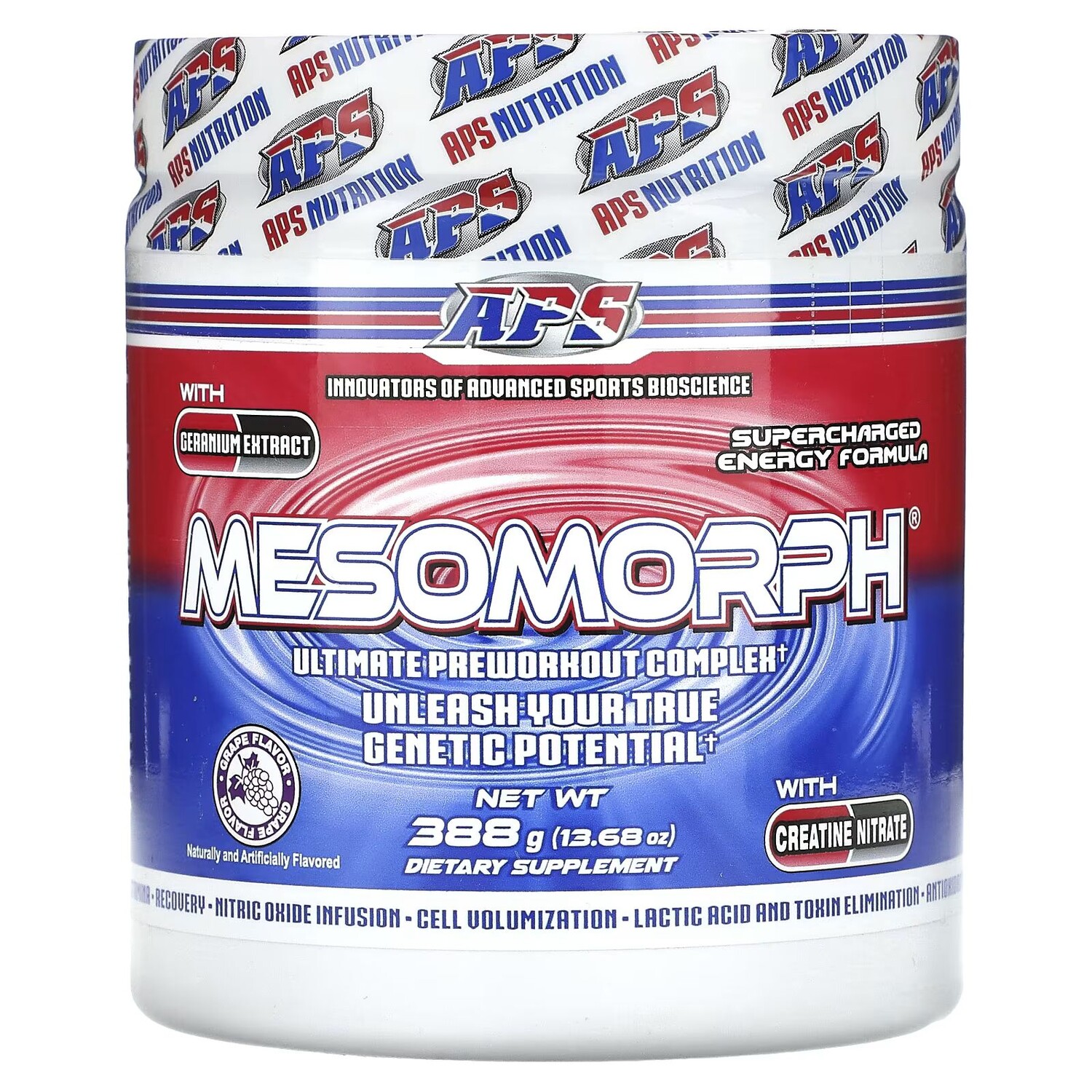 Mesomorph, Виноград, 13,68 унций (388 г) Aps
Mesomorph, Виноград, 13,68 унций (388 г) Aps