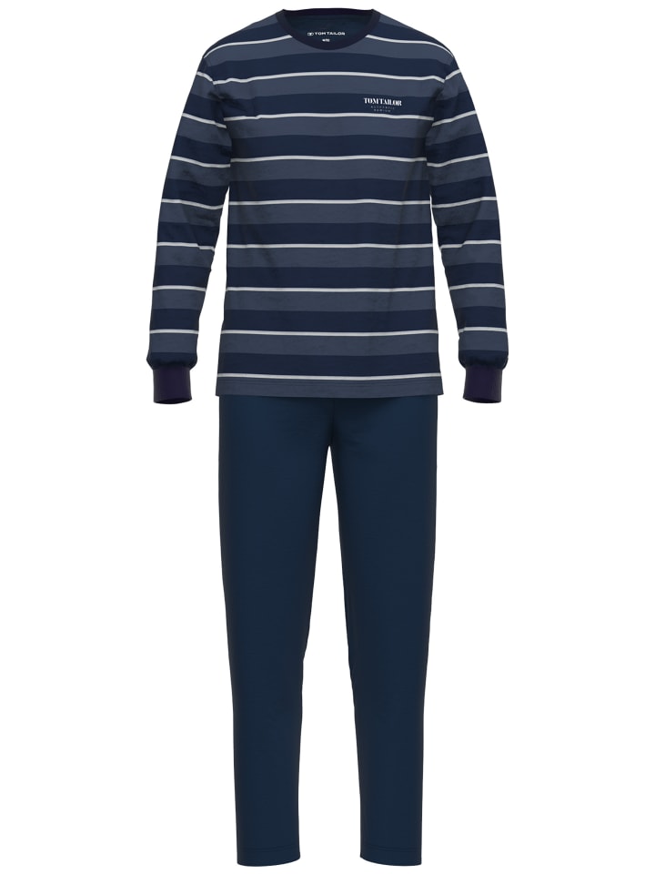 Tom Tailor Пижама Rhodos в сине-средную полоску
Tom Tailor Пижама Rhodos в сине-средную полоску