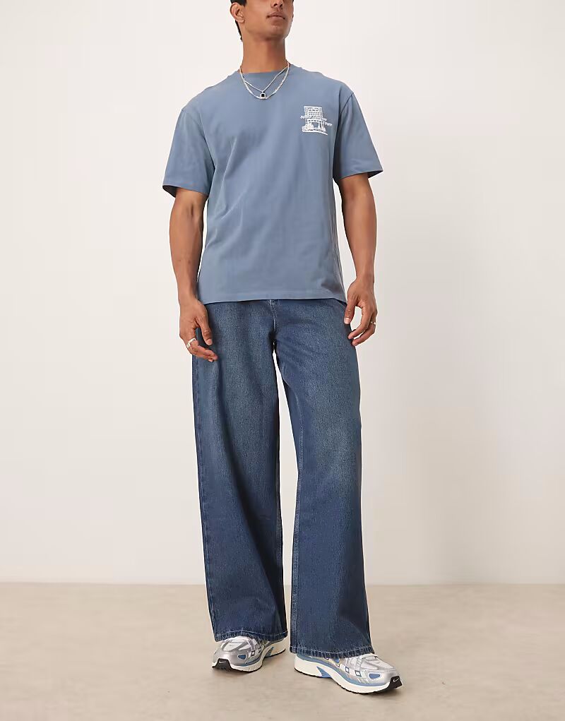 Супермешковатые джинсы ASOS DESIGN со складками цвета индиго
Супермешковатые джинсы ASOS DESIGN со складками цвета индиго