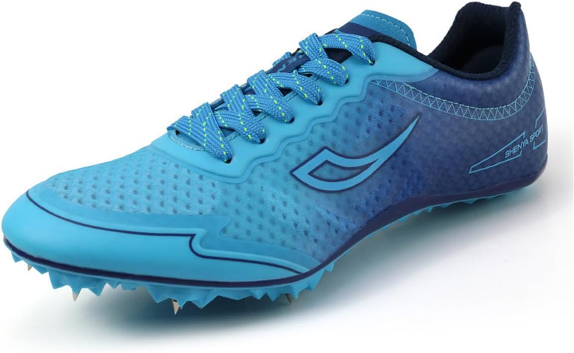 Мужские и женские легкоатлетические кроссовки, шиповки для бега и прыжков, профессиональные беговые кроссовки с шипами Donfaauk, синий
Мужские и женские легкоатлетические кроссовки, шиповки для бега и прыжков, профессиональные беговые кроссовки с шипами Donfaauk, синий