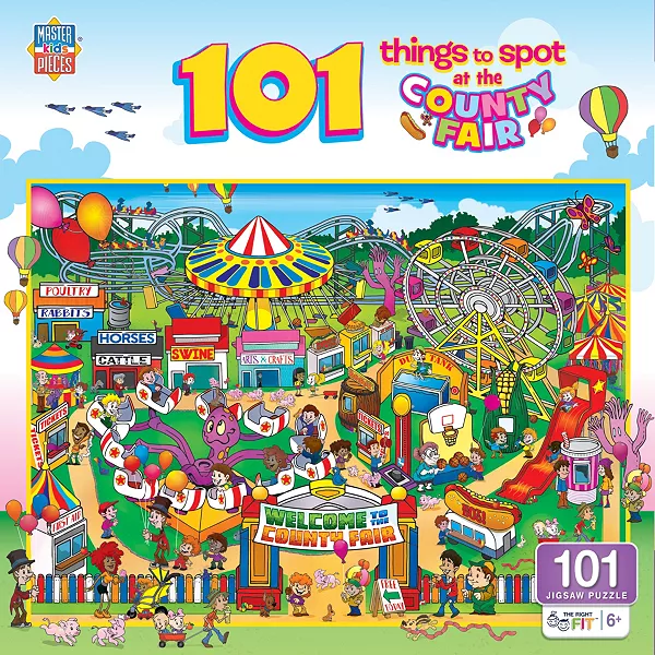 101 вещь, которую нужно увидеть на ярмарке округа - пазл из 101 элемента Masterpieces Puzzles, multicolor
101 вещь, которую нужно увидеть на ярмарке округа - пазл из 101 элемента Masterpieces Puzzles, multicolor
