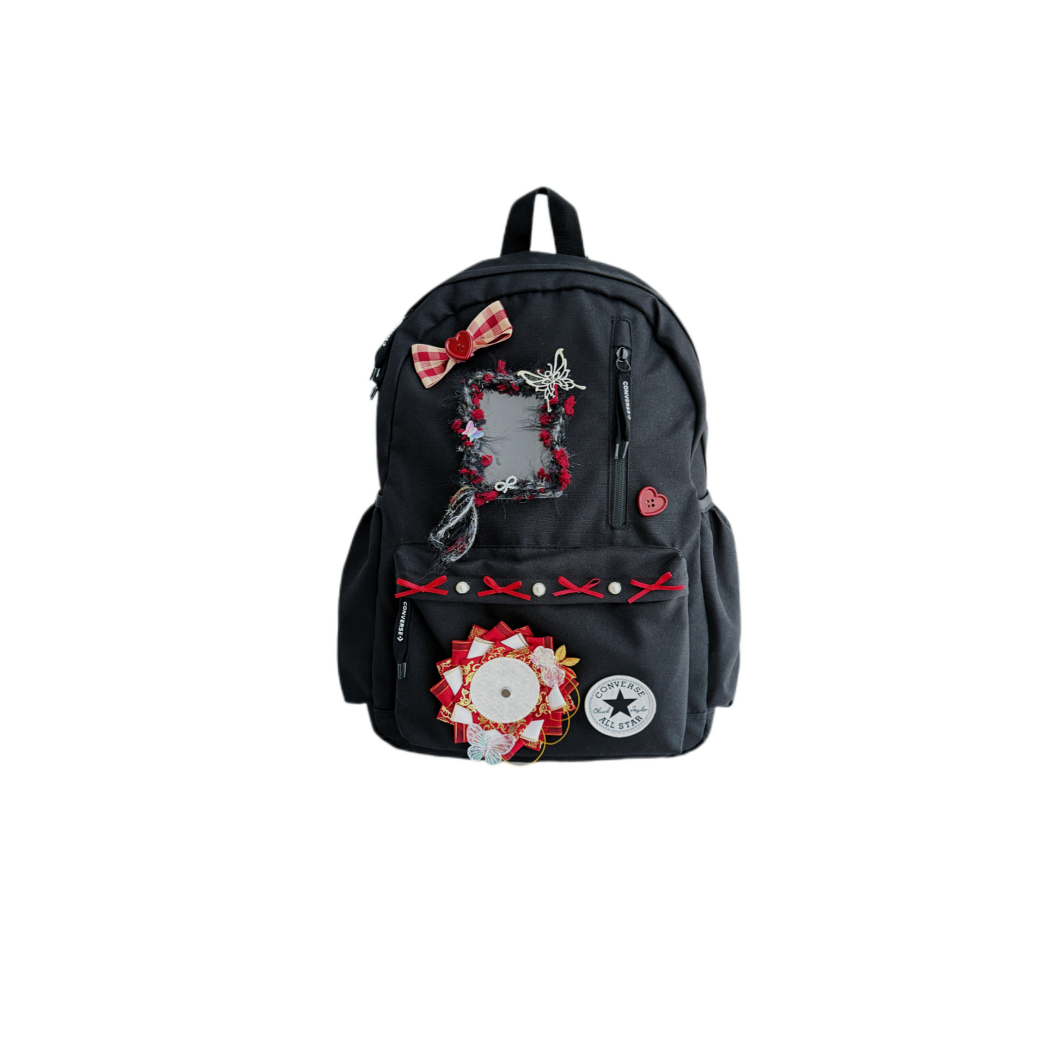 Converse Полиэстеровый рюкзак средний унисекс черный, Black 
Converse Полиэстеровый рюкзак средний унисекс черный, Black