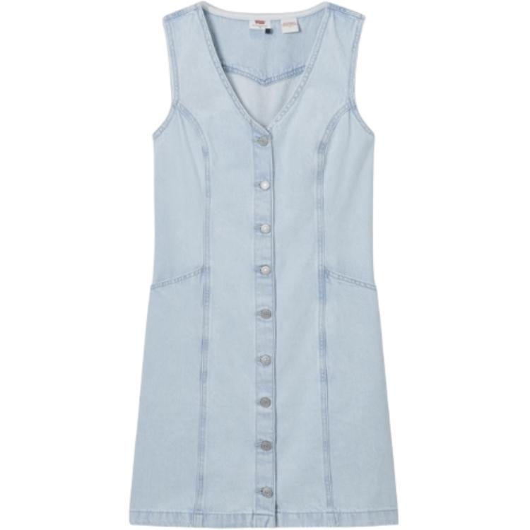 Levis Женское платье без рукавов светло-голубого цвета
Levis Женское платье без рукавов светло-голубого цвета