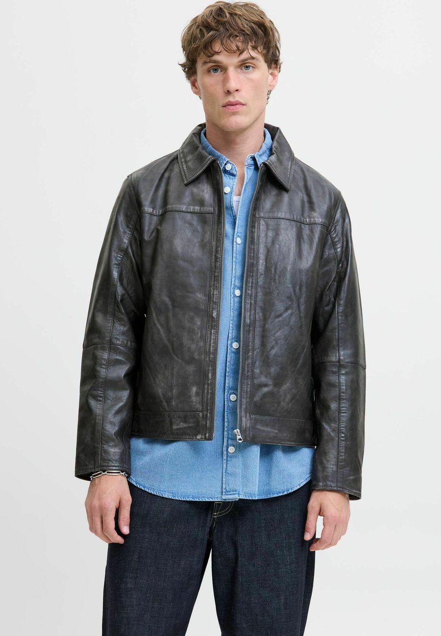 Куртка Jack & Jones Leather jacket, Anthracite
Куртка Jack & Jones Leather jacket, Anthracite