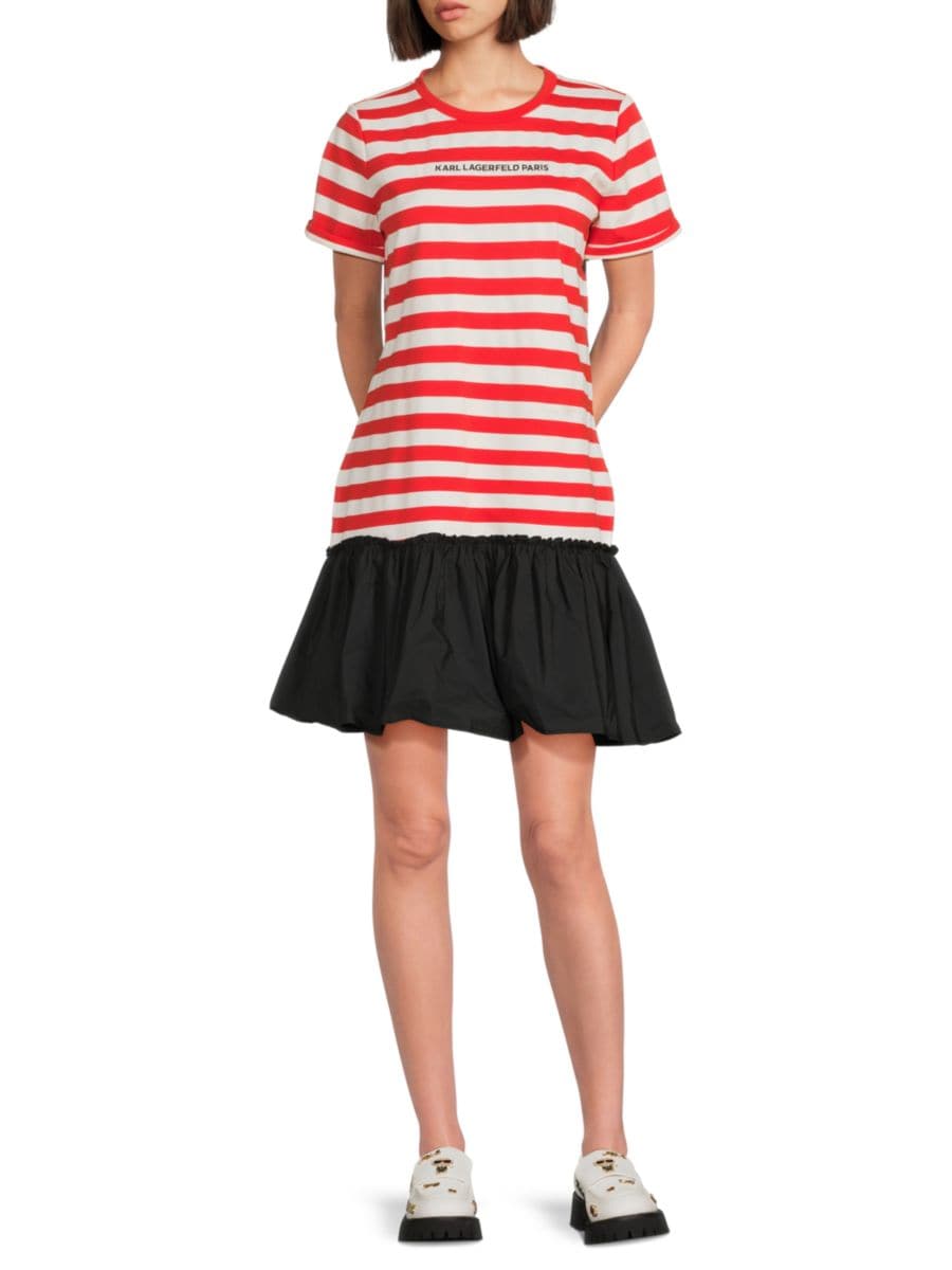 Мини-платье с полосатым логотипом Karl Lagerfeld Paris, цвет Apple Soft White
Мини-платье с полосатым логотипом Karl Lagerfeld Paris, цвет Apple Soft White