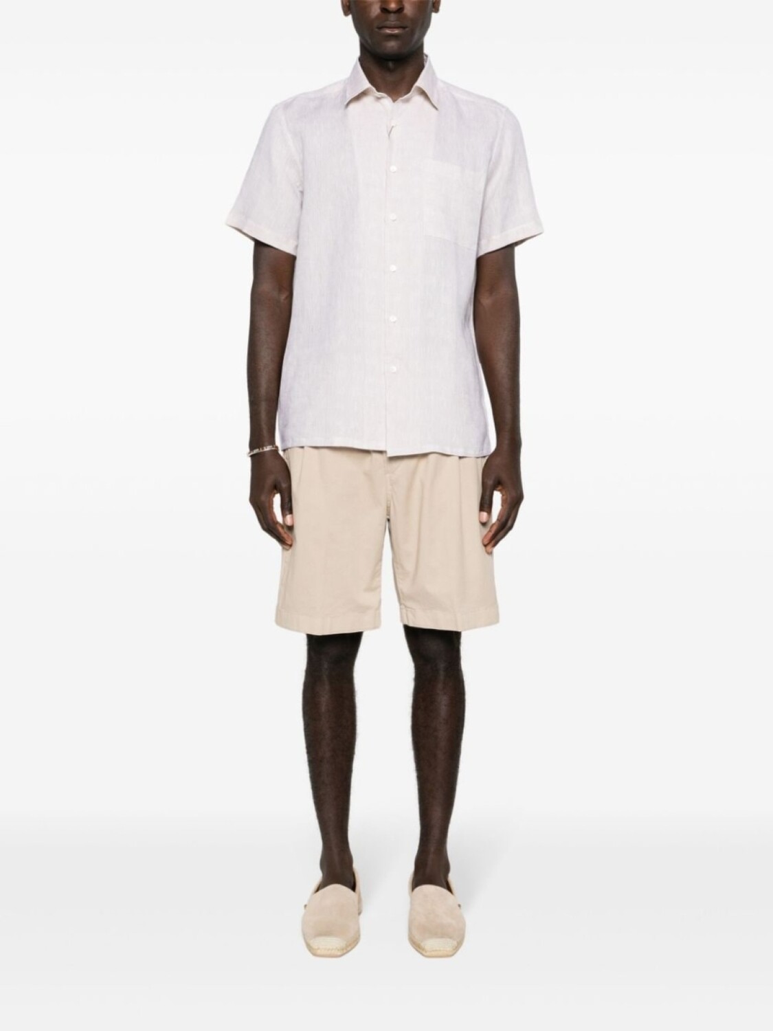 Шорты-бермуды средней посадки Canali, бежевый
Шорты-бермуды средней посадки Canali, бежевый