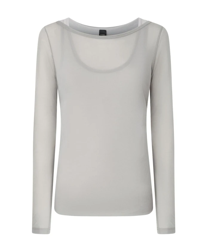 Легкий трикотажный пуловер из марли Pinko, серый
Легкий трикотажный пуловер из марли Pinko, серый