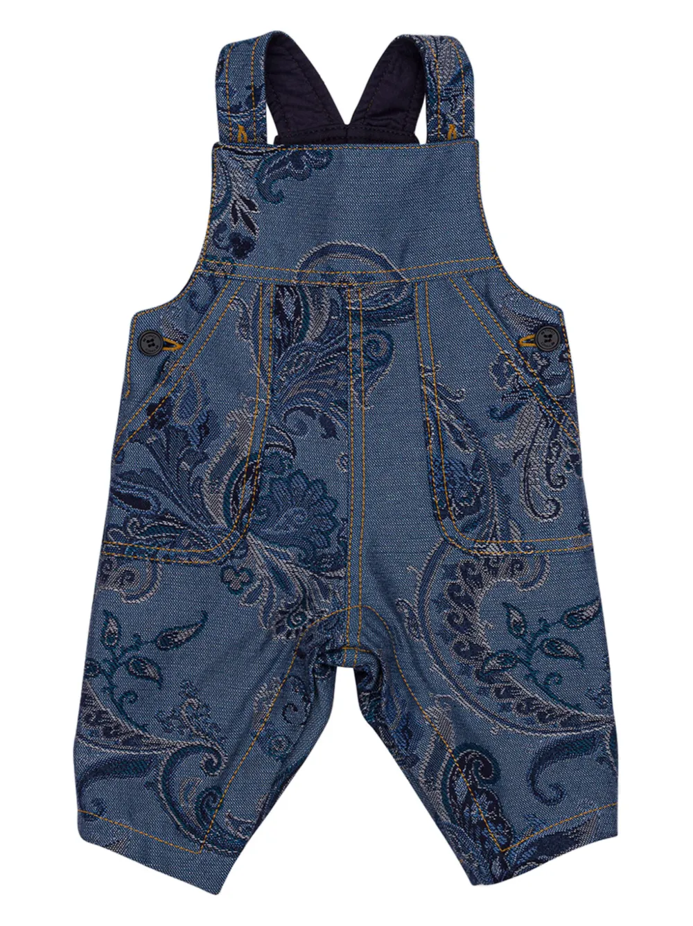 Жаккардовый комбинезон с узором Etro Kids, синий
Жаккардовый комбинезон с узором Etro Kids, синий