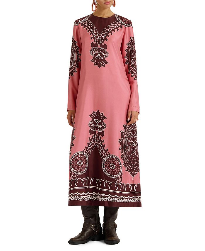 Длинное платье-колокол с длинными рукавами La DoubleJ, розовый
Длинное платье-колокол с длинными рукавами La DoubleJ, розовый