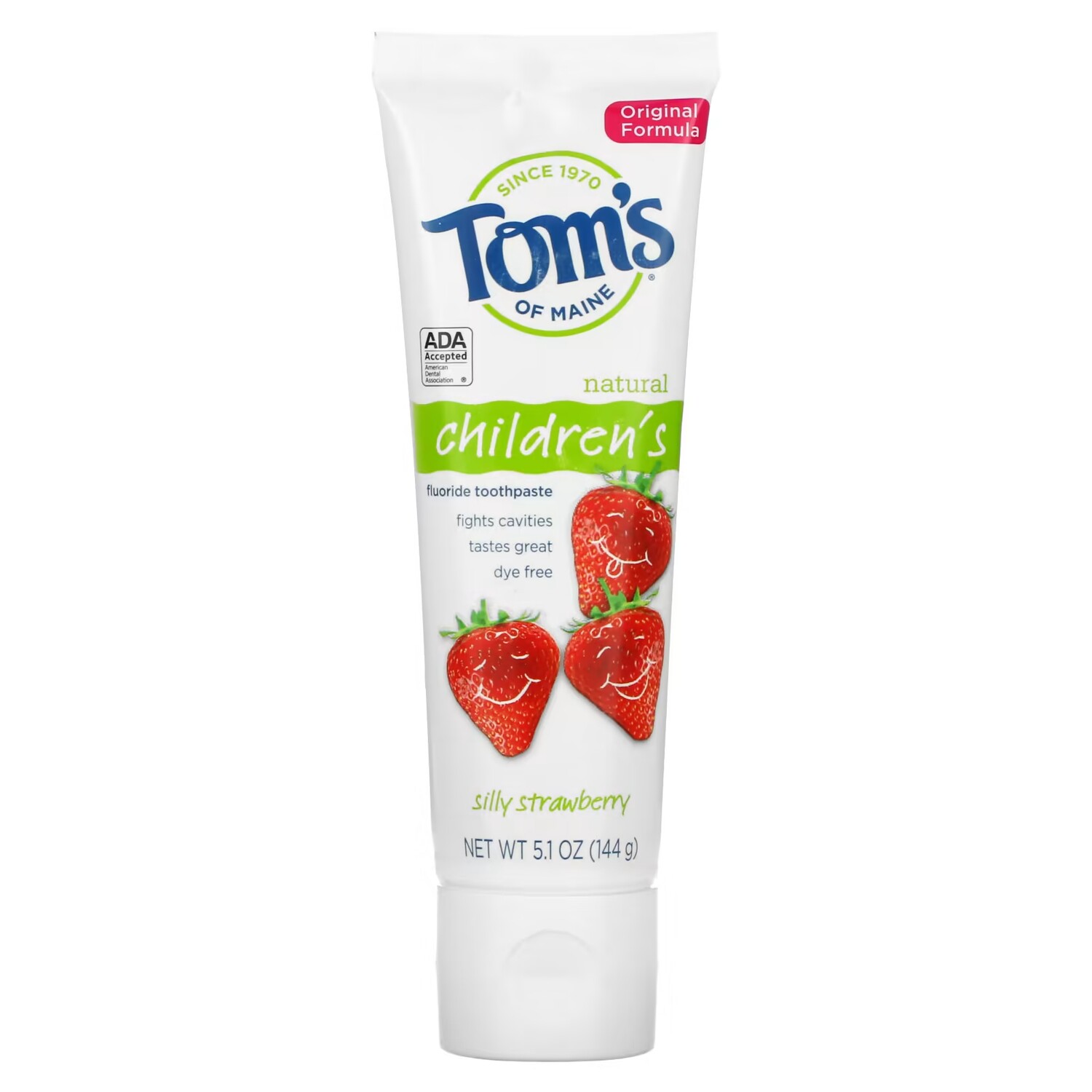 Зубная паста детская Tom's of Maine Silly Strawberry с фтором
Зубная паста детская Tom's of Maine Silly Strawberry с фтором