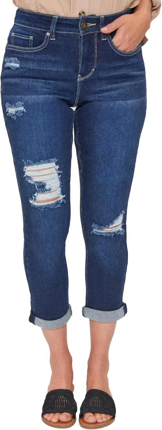 Royalty for Me Women's Petite High Rise Vintage Slim Straight Cuff Jean
Royalty for Me Women's Petite High Rise Vintage Slim Straight Cuff Jean