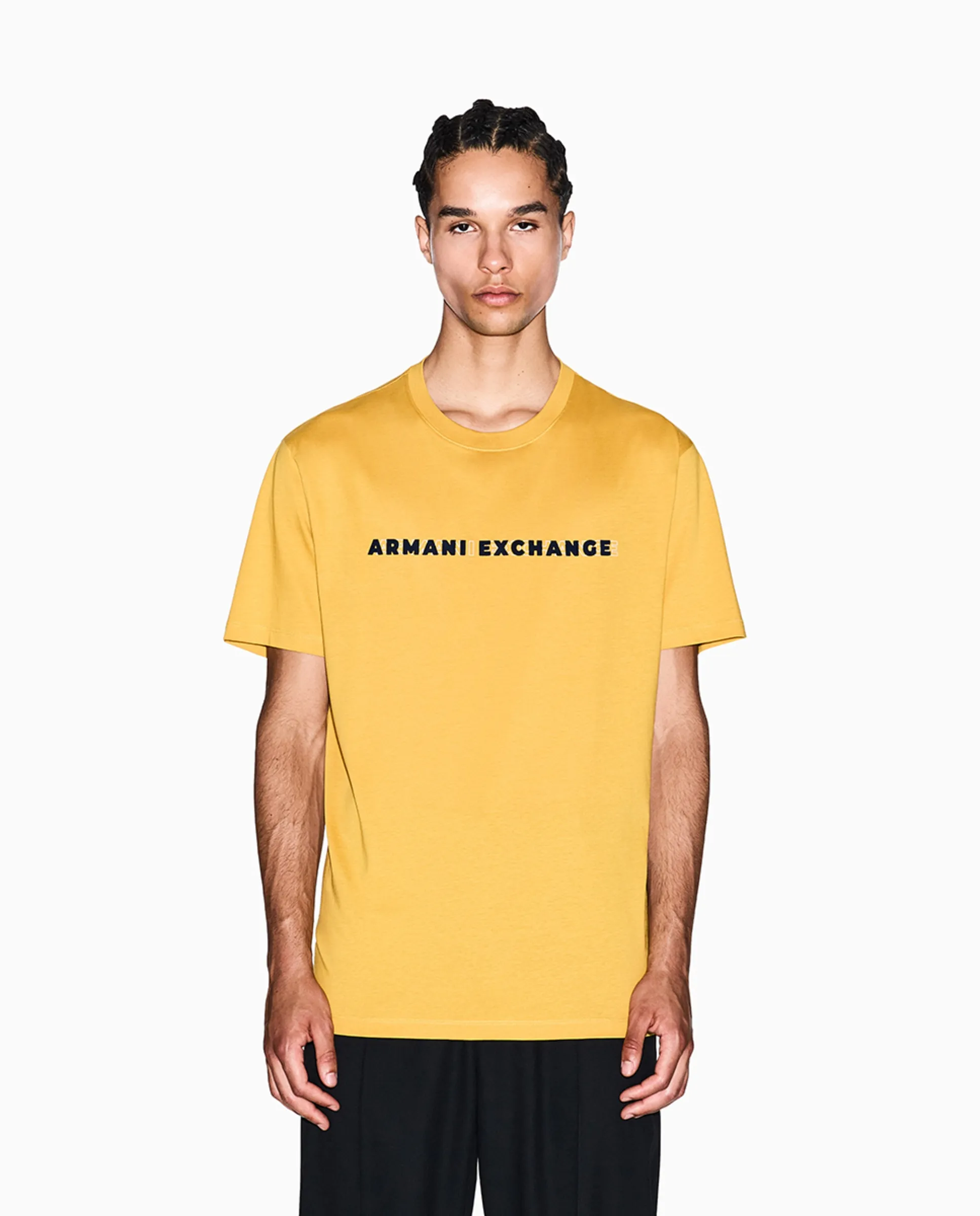 Мужская футболка с коротким рукавом и контрастным логотипом Armani Exchange, горчичный, Желтый, Мужская футболка с коротким рукавом и контрастным логотипом Armani Exchange, горчичный
Мужская футболка с коротким рукавом и контрастным логотипом Armani Exchange, горчичный, Желтый, Мужская футболка с коротким рукавом и контрастным логотипом Armani Exchange, горчичный