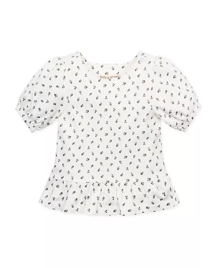 Вязаный топ с баской и органическими рукавами для девочек Hope & Henry, зеленый
Вязаный топ с баской и органическими рукавами для девочек Hope & Henry, зеленый