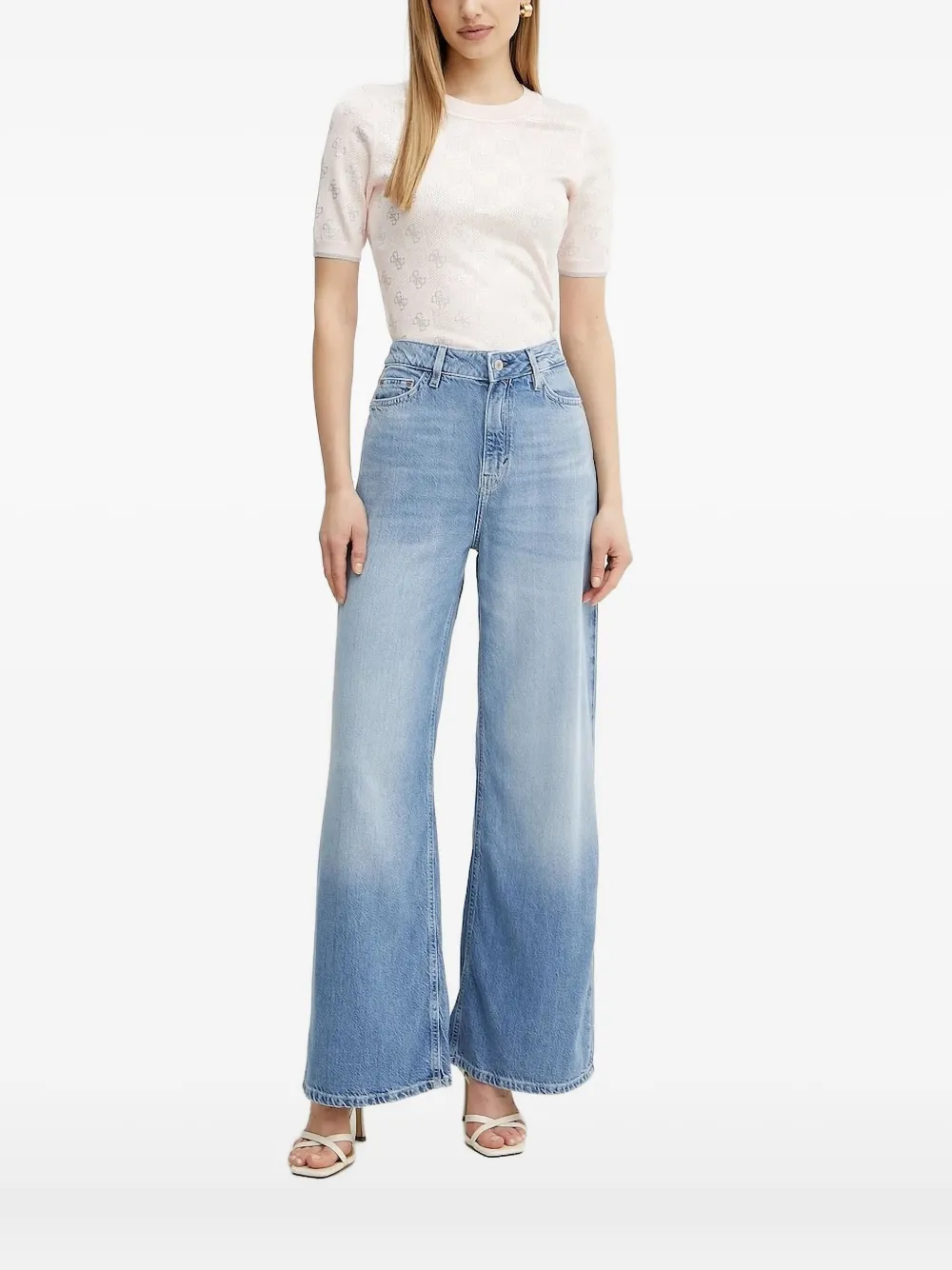 Топ с короткими рукавами и логотипом GUESS USA, белый
Топ с короткими рукавами и логотипом GUESS USA, белый