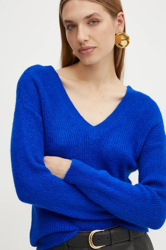 Свитер с добавлением шерсти Morgan, синий
Свитер с добавлением шерсти Morgan, синий