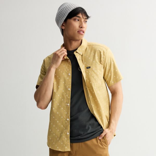 Мужская рубашка с коротким рукавом на пуговицах Rvca, желтый
Мужская рубашка с коротким рукавом на пуговицах Rvca, желтый