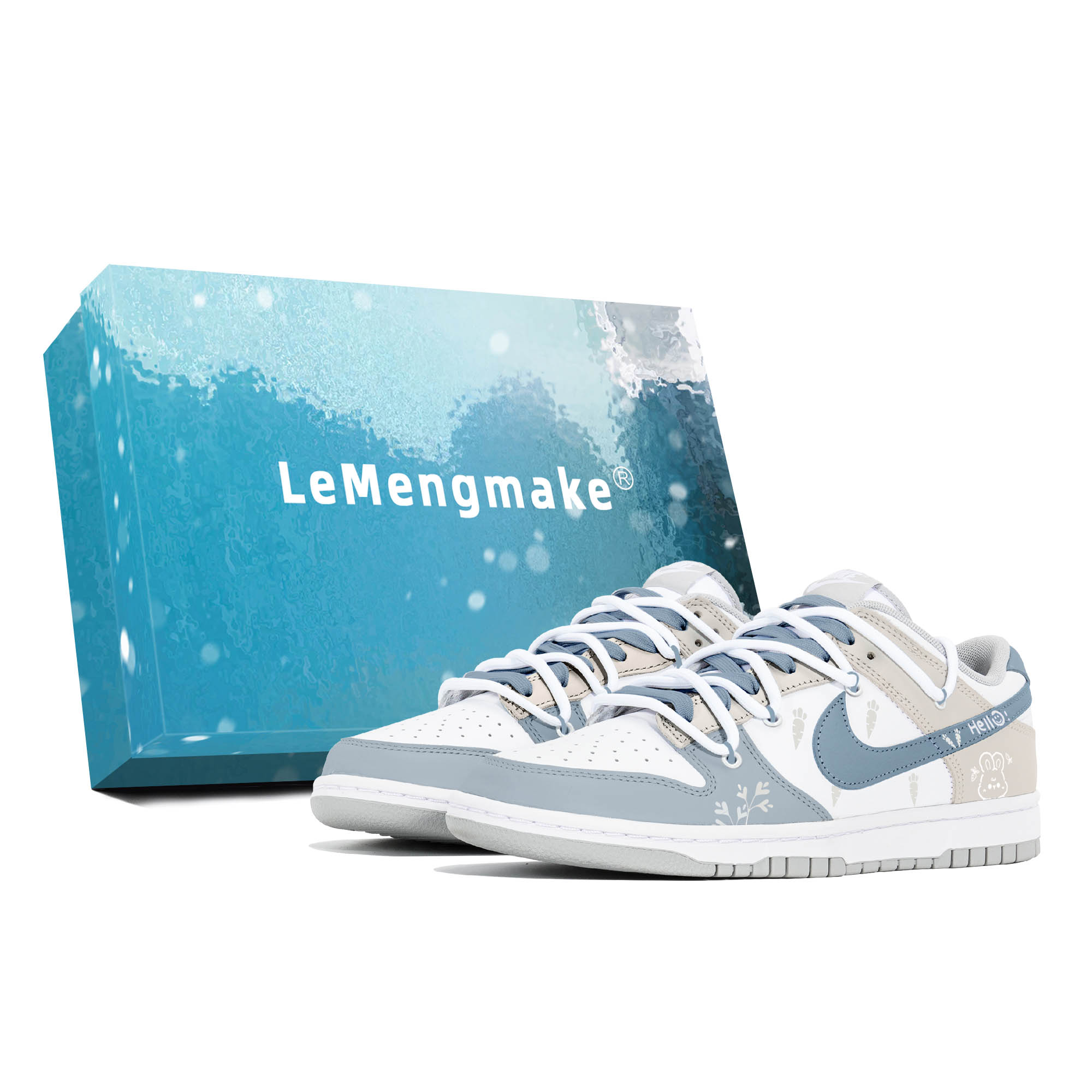 Nike Кроссовки для скейтбординга Dunk, износостойкие, низкие, мужские, сине-белые
Nike Кроссовки для скейтбординга Dunk, износостойкие, низкие, мужские, сине-белые