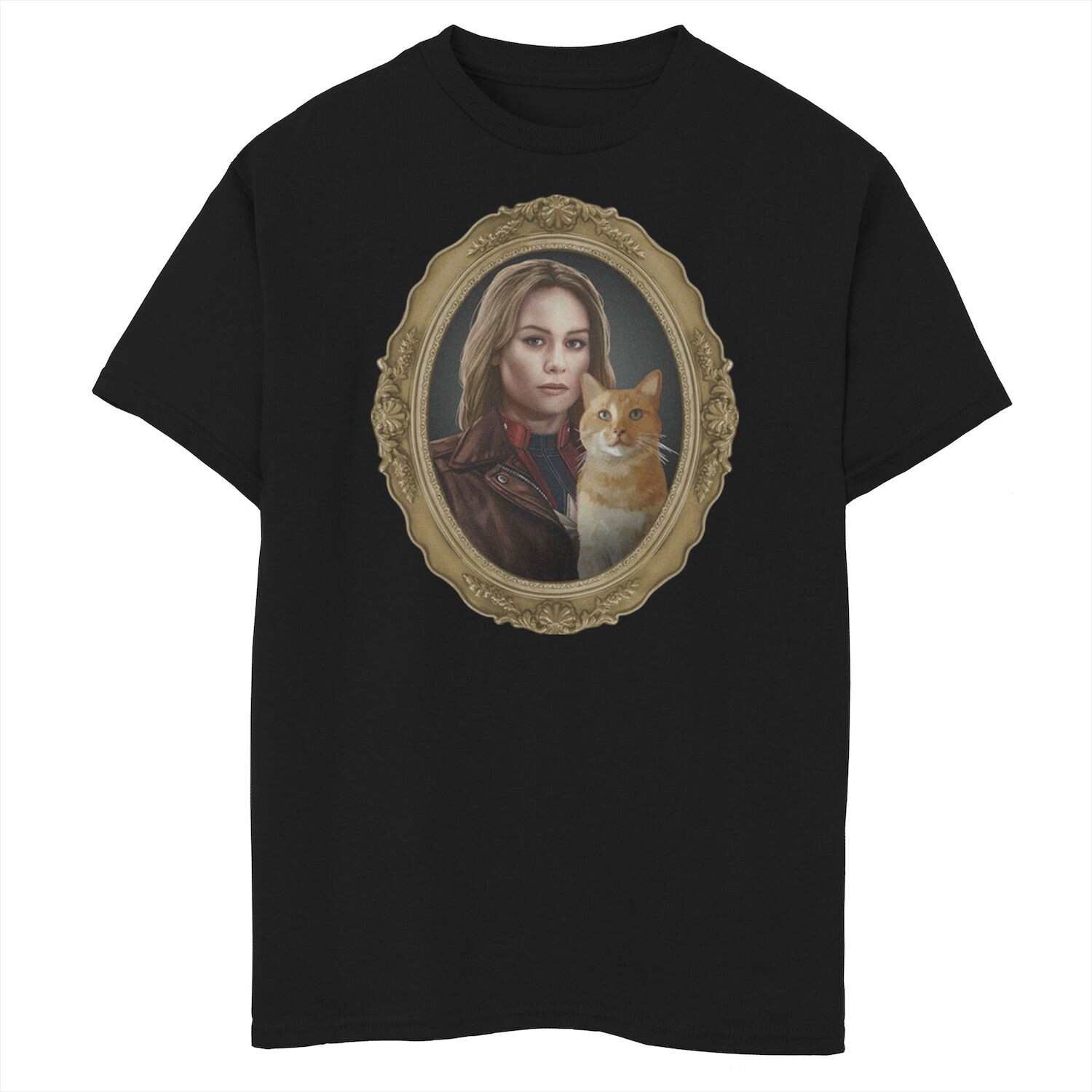 Футболка с изображением фотографии в золотой рамке для мальчиков 8–20 лет Marvel «Капитан Марвел и гусь» Marvel
Футболка с изображением фотографии в золотой рамке для мальчиков 8–20 лет Marvel «Капитан Марвел и гусь» Marvel