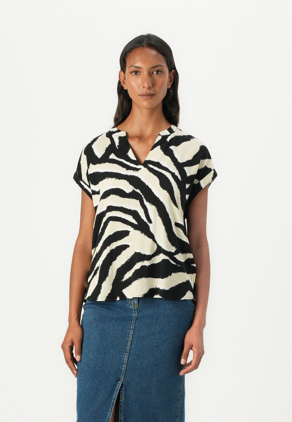 Блуза EASY SHAPE TOM TAILOR, черный 
Блуза EASY SHAPE TOM TAILOR, черный