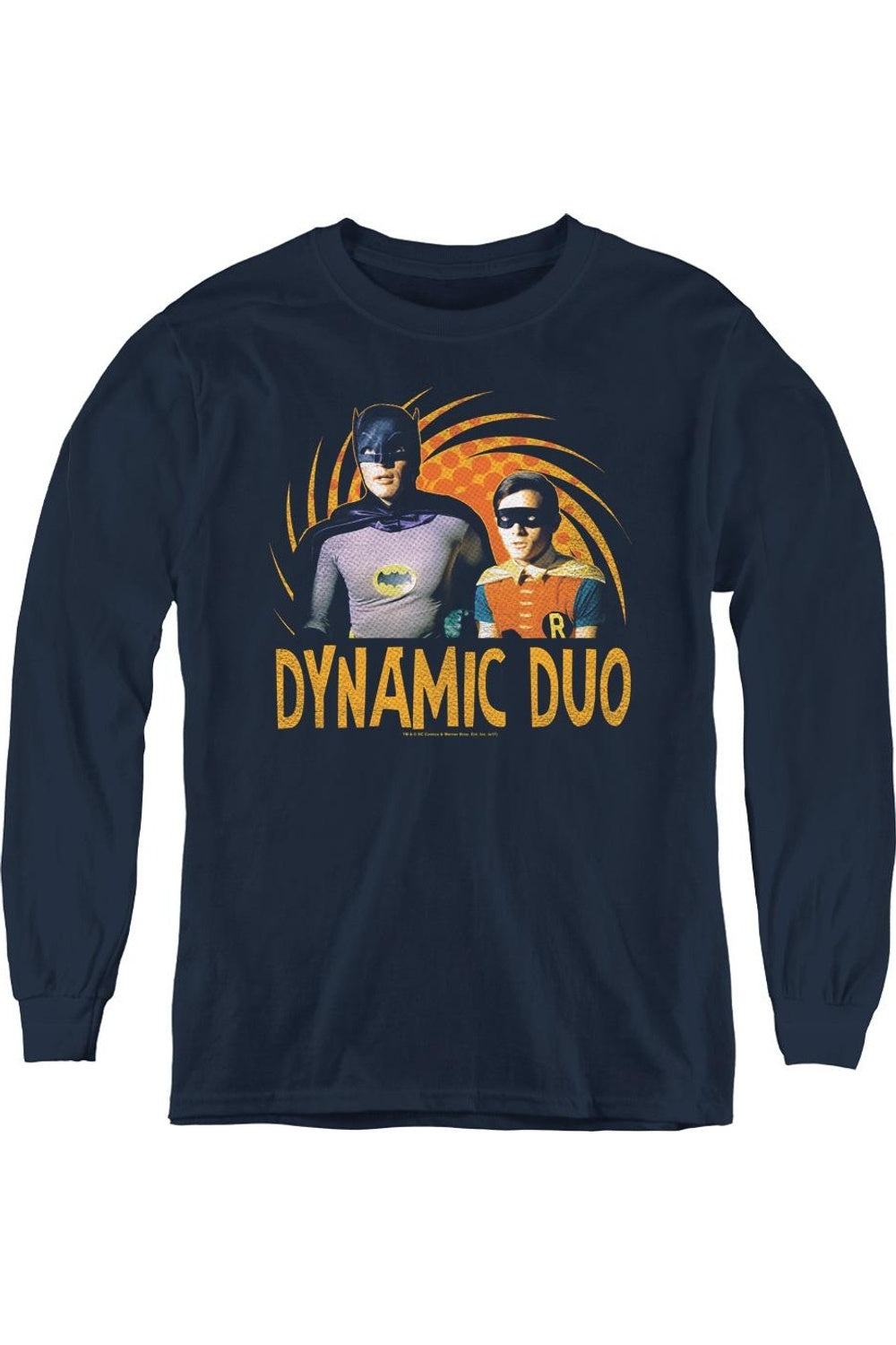 Бэтмен Классик ТВ динамичная молодежная футболка с длинным рукавом Gildan, темно-синий
Бэтмен Классик ТВ динамичная молодежная футболка с длинным рукавом Gildan, темно-синий