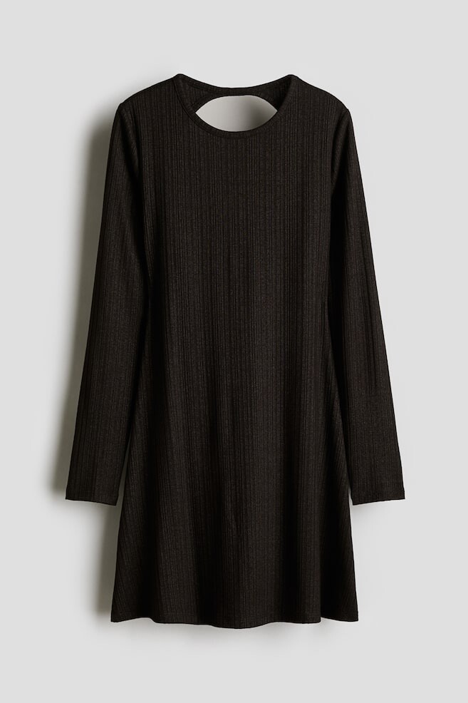 Платье из джерси с вырезом сзади H&M, черный
Платье из джерси с вырезом сзади H&M, черный