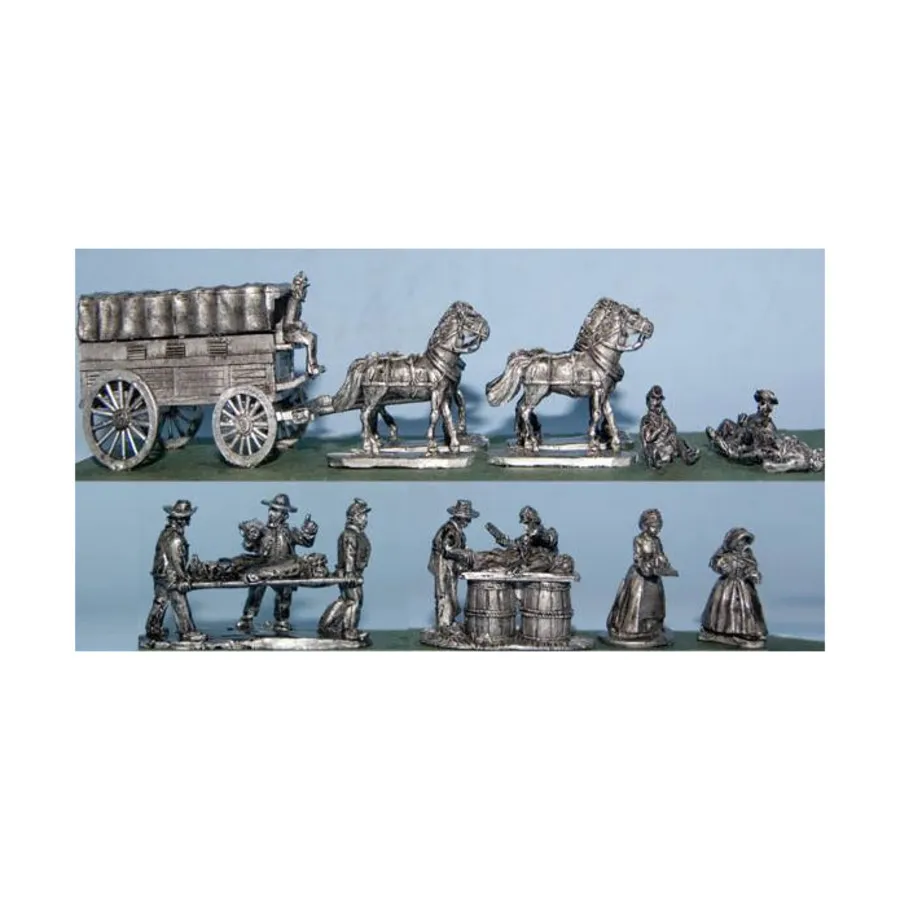 4-колесная машина скорой помощи с больничной бригадой, Blue and the Gray Miniatures - Confederate (15mm)
4-колесная машина скорой помощи с больничной бригадой, Blue and the Gray Miniatures - Confederate (15mm)
