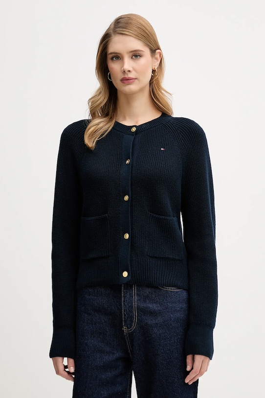 Хлопковый кардиган Tommy Hilfiger, темно-синий
Хлопковый кардиган Tommy Hilfiger, темно-синий