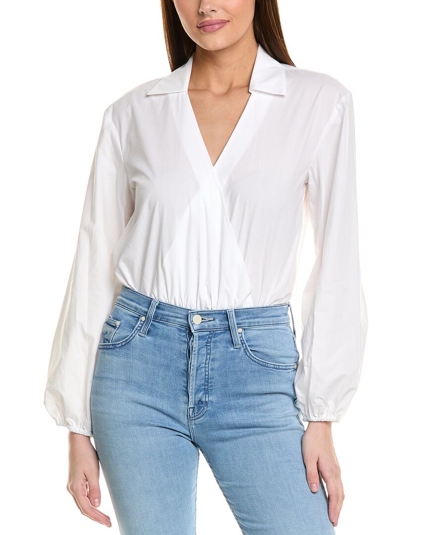 1.STATE Облегающий боди с запахом, белый
1.STATE Облегающий боди с запахом, белый