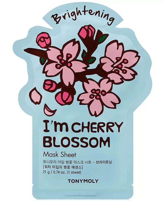 Тканевая маска I'm Cherry Blossom - Осветляющая Tonymoly
Тканевая маска I'm Cherry Blossom - Осветляющая Tonymoly