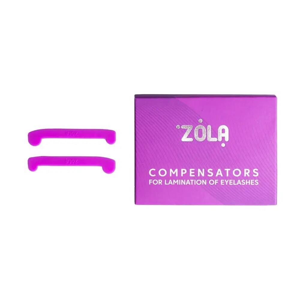 Zola, Компенсаторы для ламинирования ресниц, 1 пара, фиолетовые
Zola, Компенсаторы для ламинирования ресниц, 1 пара, фиолетовые