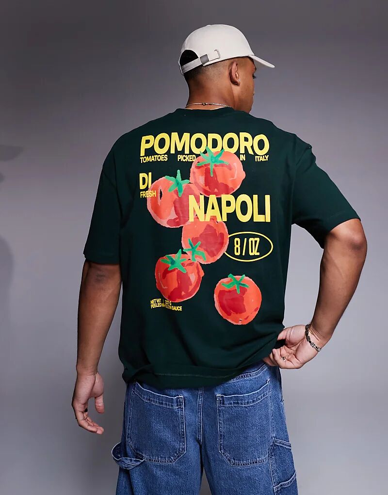 Футболка оверсайз ASOS DESIGN с принтом Помодоро темно-зеленого цвета
Футболка оверсайз ASOS DESIGN с принтом Помодоро темно-зеленого цвета