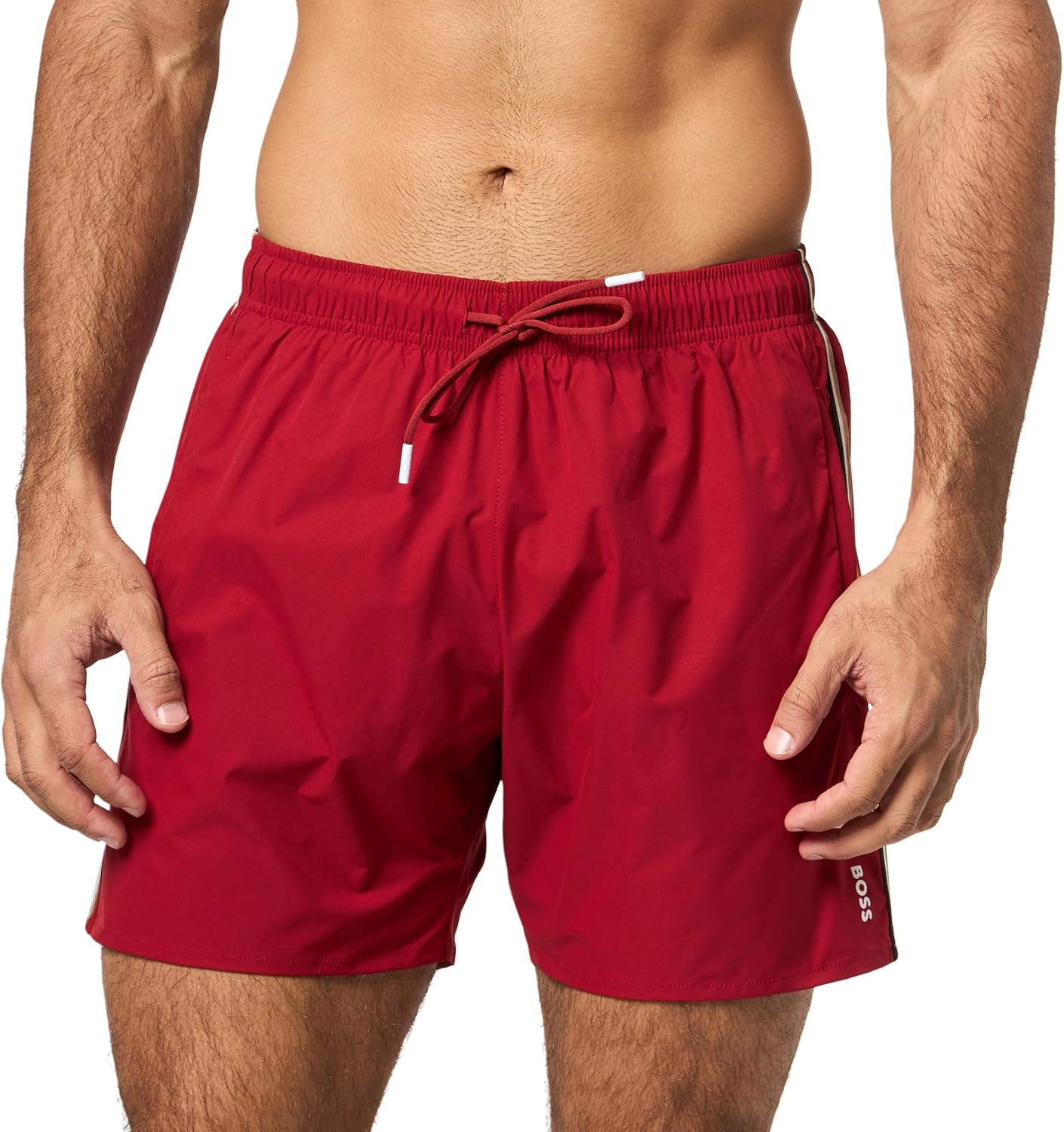 Мужские плавки-шорты BOSS Iconic Stripe, Merry Red
Мужские плавки-шорты BOSS Iconic Stripe, Merry Red