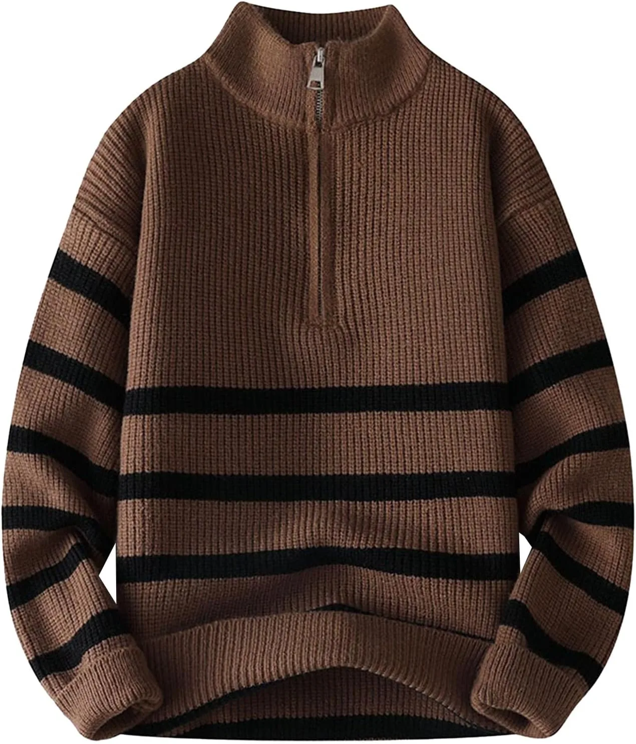 Мужской свитер поло с воротником на четверть молнии, полосатый, теплый DGHM-JLMY
Мужской свитер поло с воротником на четверть молнии, полосатый, теплый DGHM-JLMY