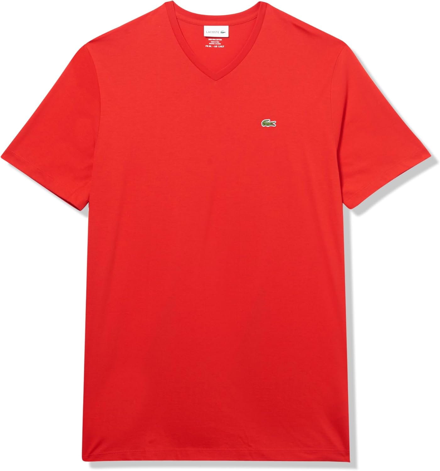 Мужская классическая футболка Lacoste с V-образным вырезом, коротким рукавом и стандартным кроем, укороченная модель., Red, Красный, Мужская классическая футболка Lacoste с V-образным вырезом, коротким рукавом и стандартным кроем, укороченная модель., Red
Мужская классическая футболка Lacoste с V-образным вырезом, коротким рукавом и стандартным кроем, укороченная модель., Red, Красный, Мужская классическая футболка Lacoste с V-образным вырезом, коротким рукавом и стандартным кроем, укороченная модель., Red