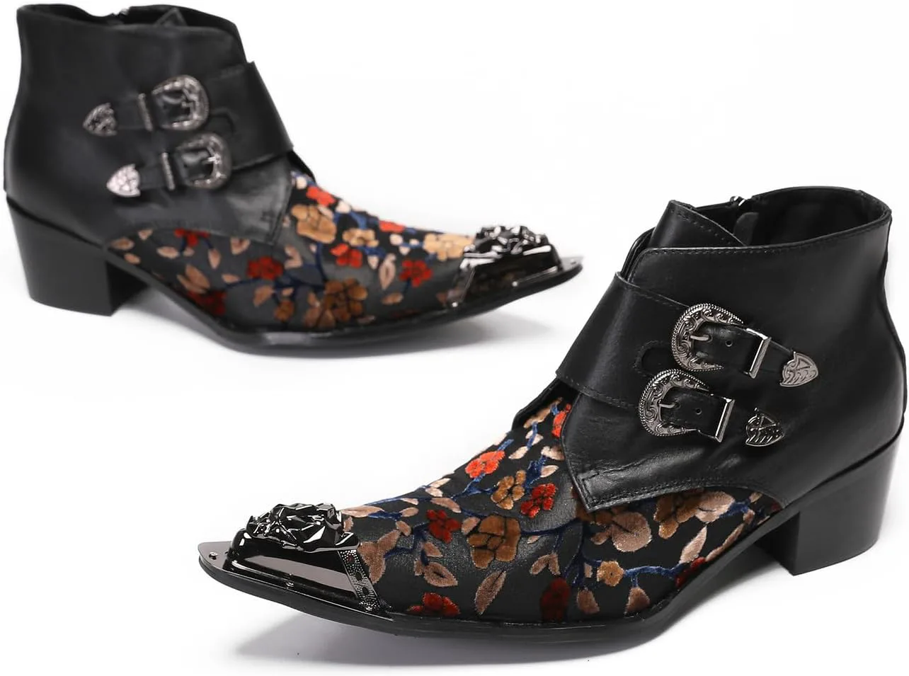 Мужские ботинки Santimon Cowboy для вечеринок, повседневные ботинки Челси, кожаные ботинки до щиколотки с металлическим заостренным носком, западная мода, молния, мужские ботинки Чакка, черный
Мужские ботинки Santimon Cowboy для вечеринок, повседневные ботинки Челси, кожаные ботинки до щиколотки с металлическим заостренным носком, западная мода, молния, мужские ботинки Чакка, черный