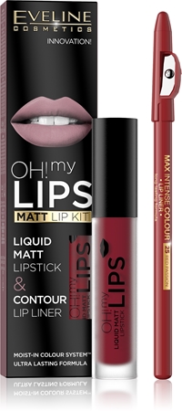 Набор для губ Eveline Cosmetics OH! my LIPS Matt, 17 2 szt.
Набор для губ Eveline Cosmetics OH! my LIPS Matt, 17 2 szt.