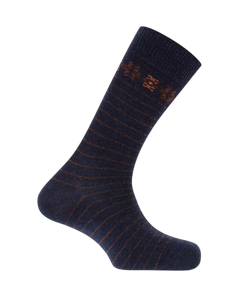 Мужские носки из кашемира/шерсти с темно-синей каймой и полосками Punto Blanco, тёмно-синий
Мужские носки из кашемира/шерсти с темно-синей каймой и полосками Punto Blanco, тёмно-синий