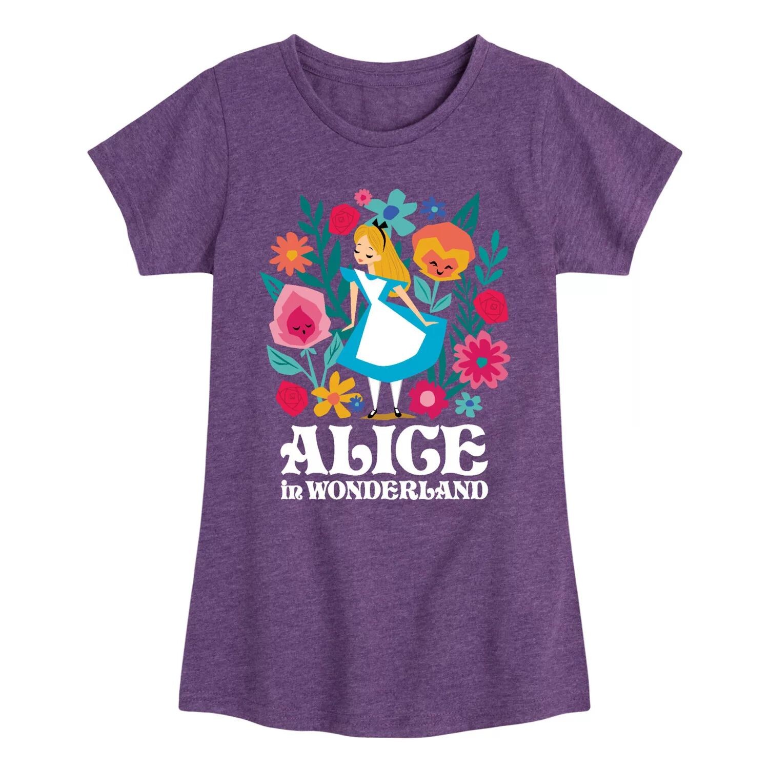 Футболка с цветочным рисунком для девочек 7–16 лет Disney's «Алиса в стране чудес» Licensed Character, фиолетовый
Футболка с цветочным рисунком для девочек 7–16 лет Disney's «Алиса в стране чудес» Licensed Character, фиолетовый