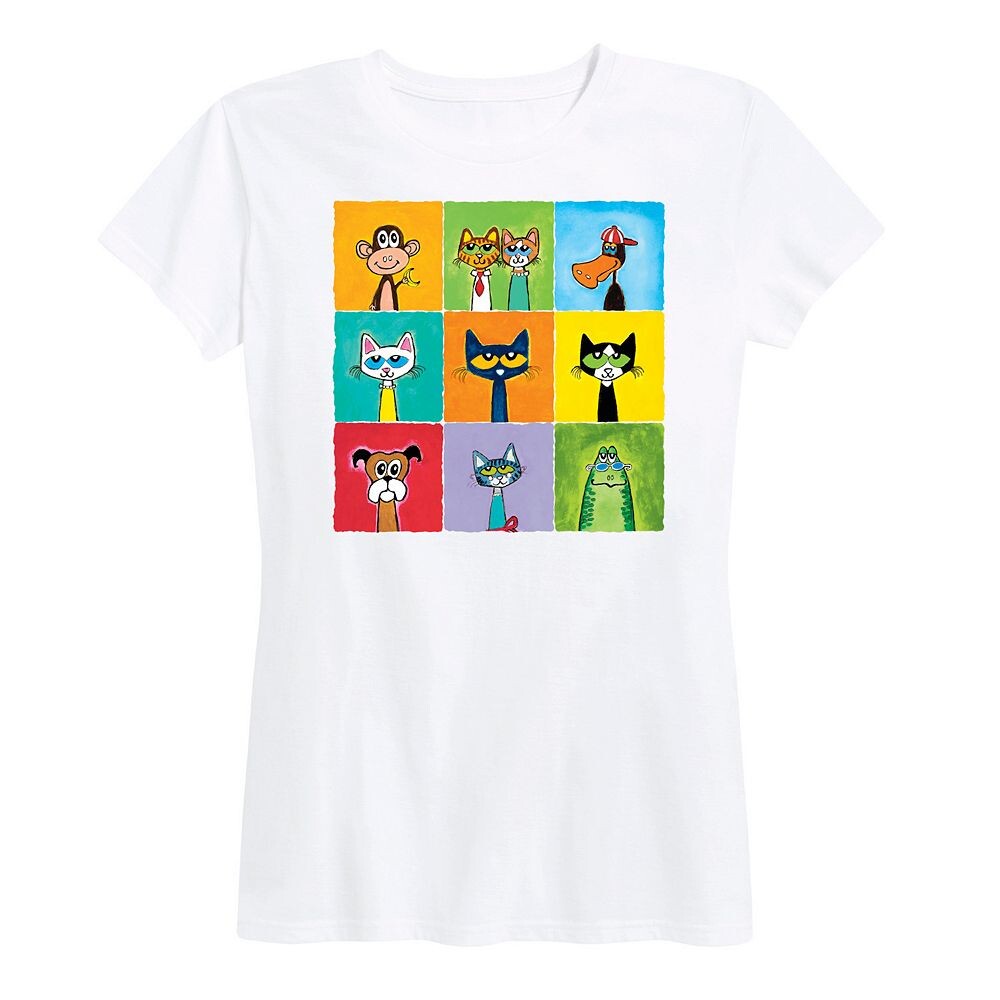 Женская футболка с изображением коллажа Pete The Cat Family & Friends, белый
Женская футболка с изображением коллажа Pete The Cat Family & Friends, белый