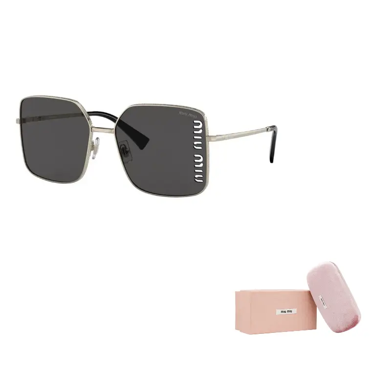 MIU MIU Солнечные очки квадратной формы с логотипом, Gold
MIU MIU Солнечные очки квадратной формы с логотипом, Gold