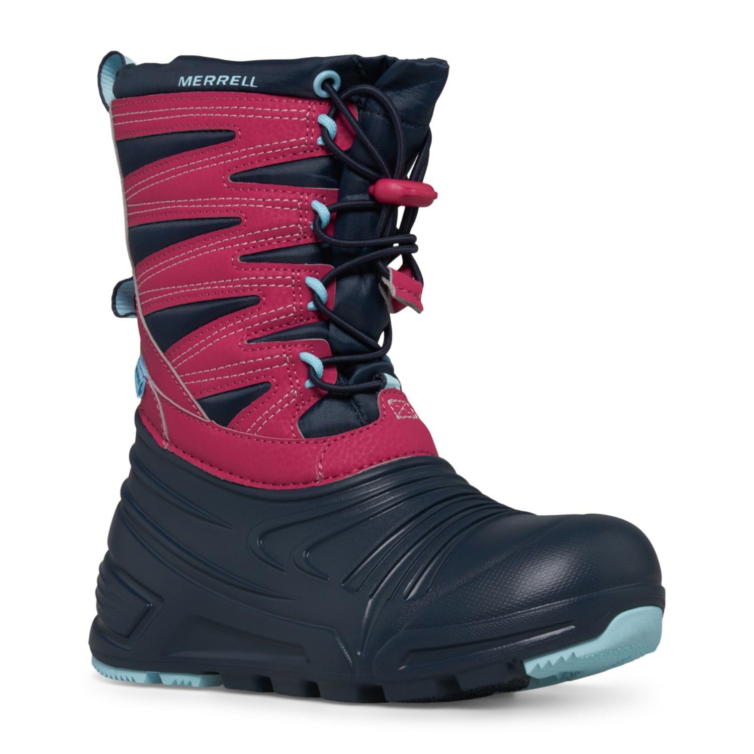 Ботинки Merrell Kids Snow Quest Lite 3.0 Waterproof, цвет Navy/Fuchsia/Turq 
Ботинки Merrell Kids Snow Quest Lite 3.0 Waterproof, цвет Navy/Fuchsia/Turq
