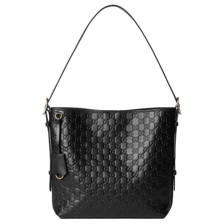 GUCCI Кожаная сумка через плечо GG Emblem среднего размера женская черная
GUCCI Кожаная сумка через плечо GG Emblem среднего размера женская черная