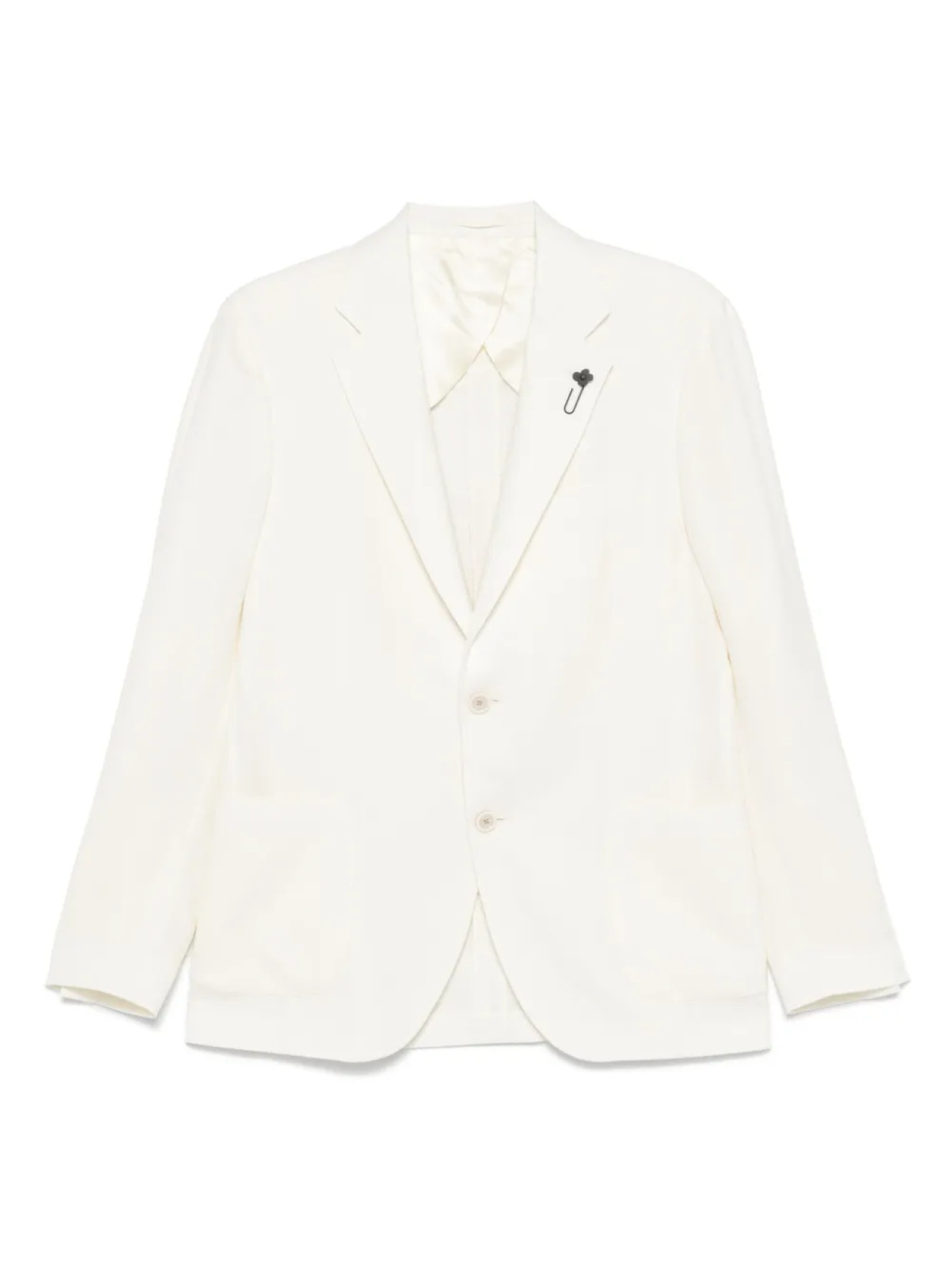 Блейзер из плетеной ткани Lardini, белый
Блейзер из плетеной ткани Lardini, белый