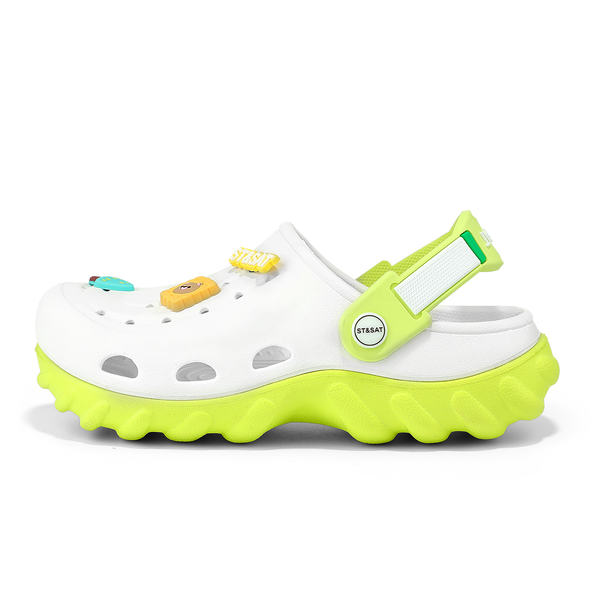 Сандалии детские противоскользящие ST&SAT KIDS, белый/зеленый
Сандалии детские противоскользящие ST&SAT KIDS, белый/зеленый