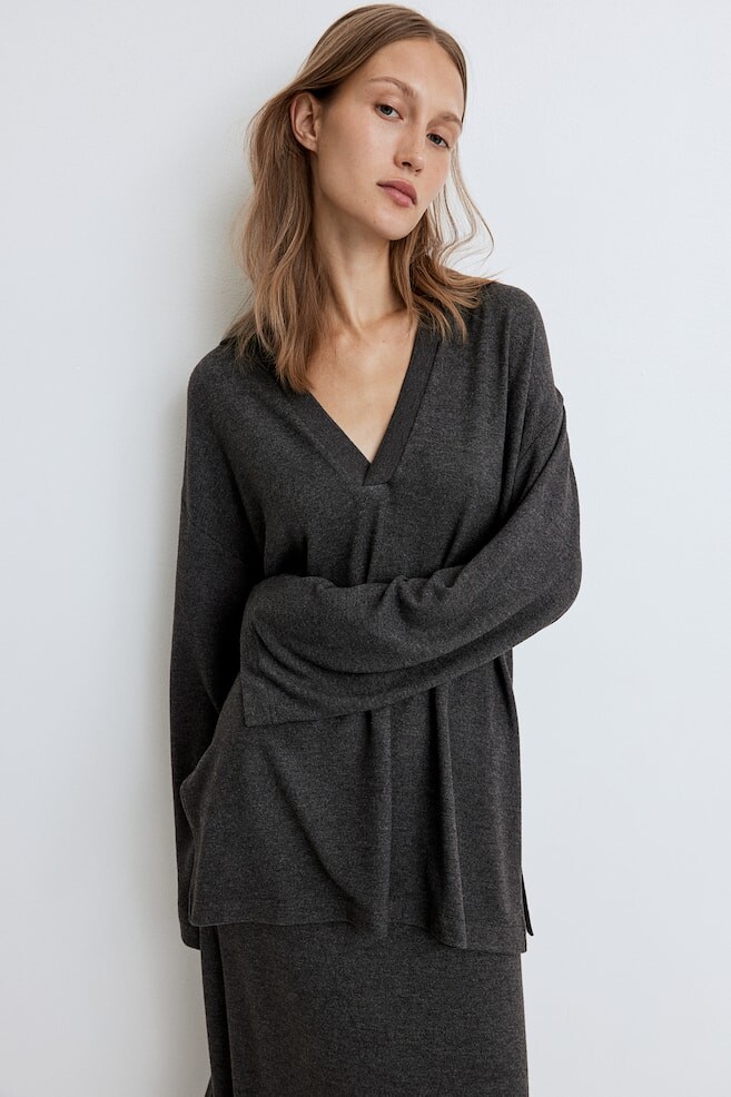 Рубашка с воротником H&M, серый
Рубашка с воротником H&M, серый