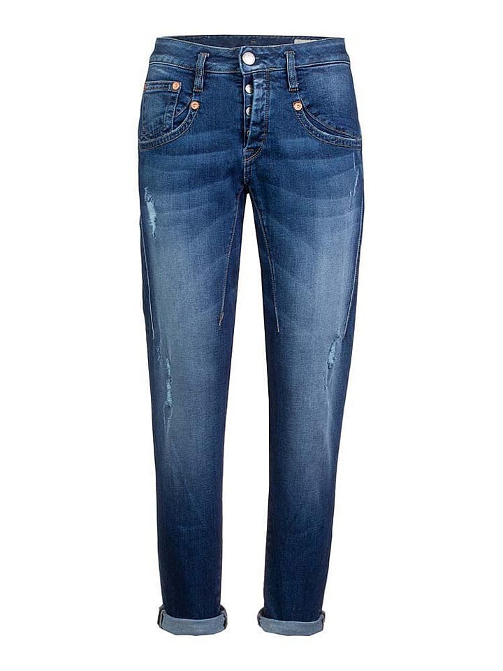 Джинсы зауженного кроя темно-синего цвета Herrlicher
Джинсы зауженного кроя темно-синего цвета Herrlicher