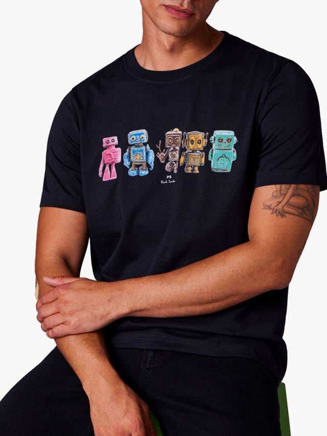 Футболка из хлопка Robots Paul Smith
Футболка из хлопка Robots Paul Smith